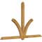 Ekena Millwork Redmond Rough Sawn Timber Gable Bracket, Western Red Cedar, 96"W x 60"H x 4"D x 4"F, 15/12 Pitch GBW096X60X0404RED00RWR - alternate 2